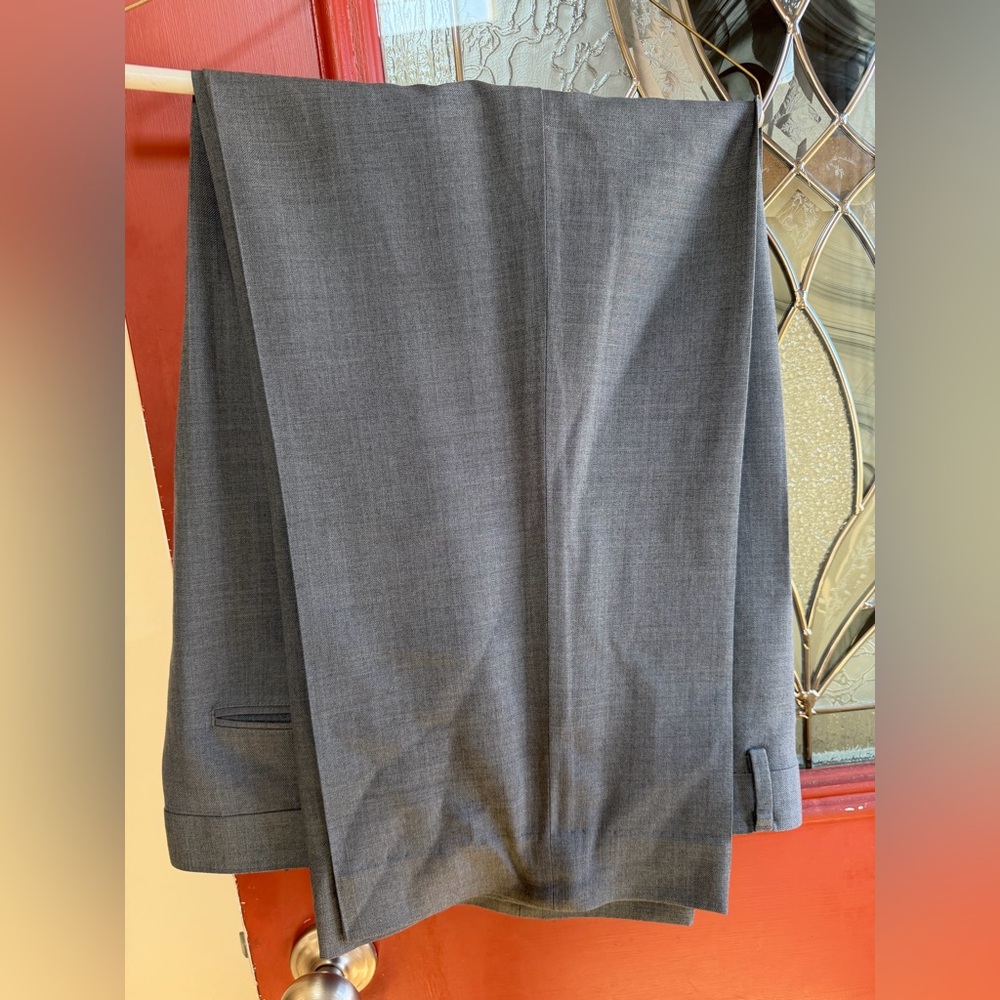 L.L. Bean Classic Fit Wool Pants in Dark grey